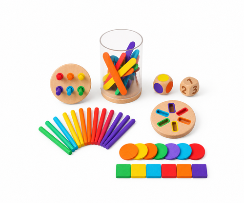 Jeu de tri Montessori en bois